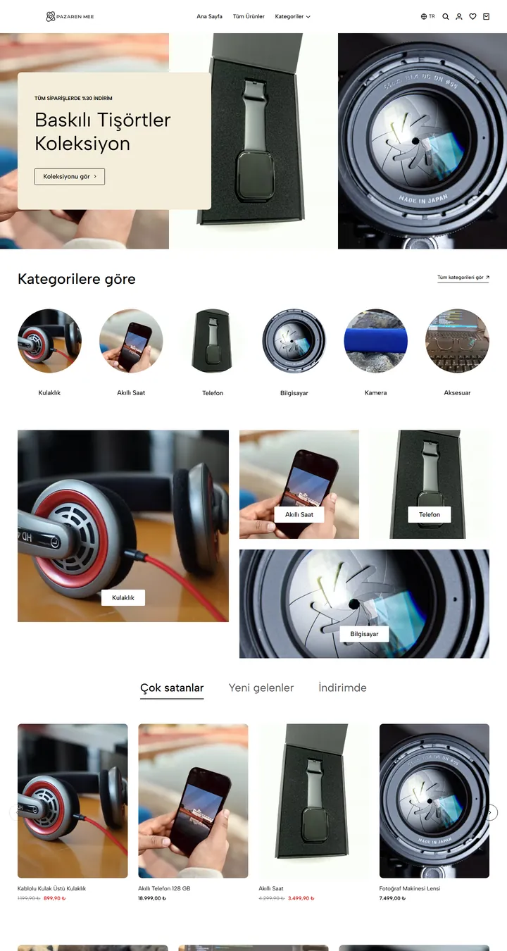 POD / Baskı Mağaza teması