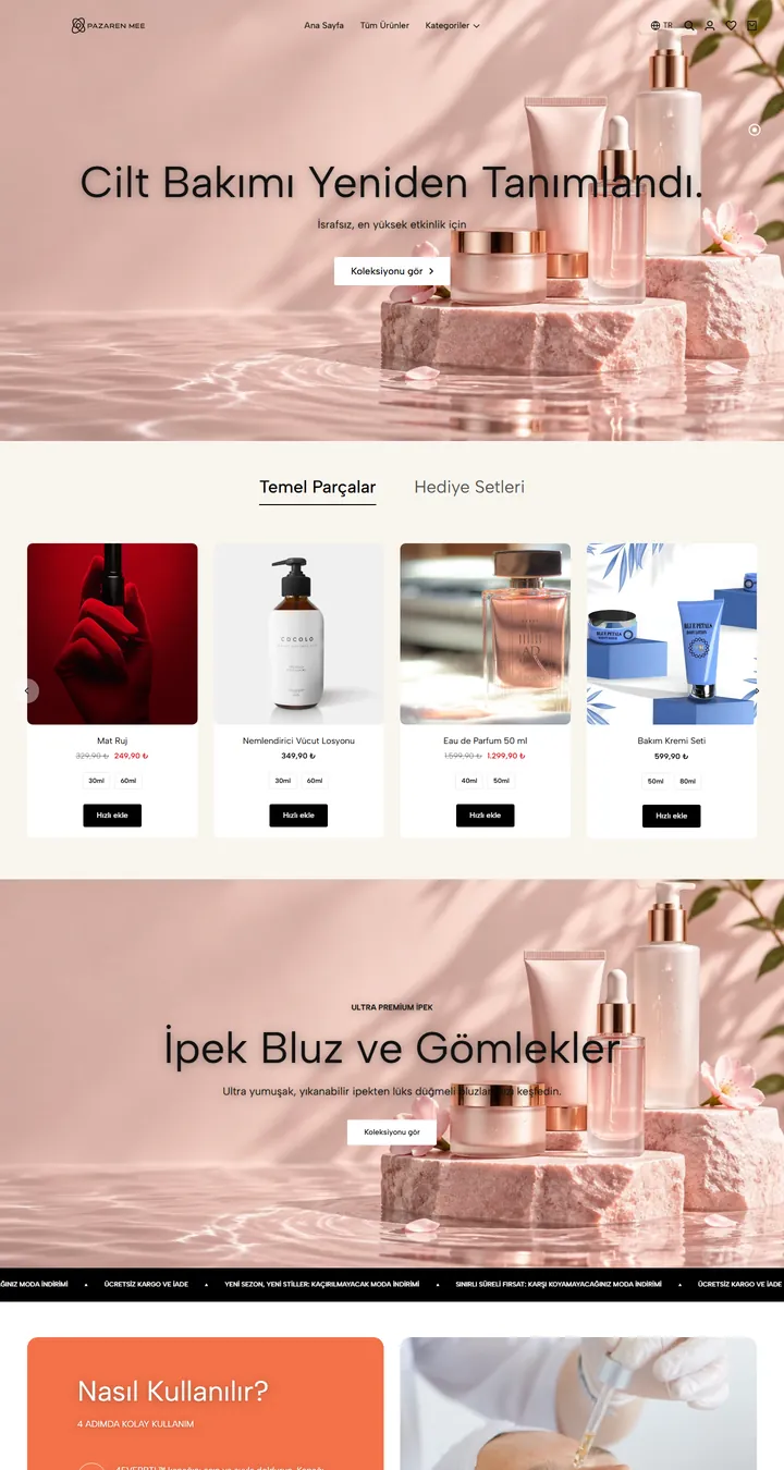 Cilt Bakımı teması