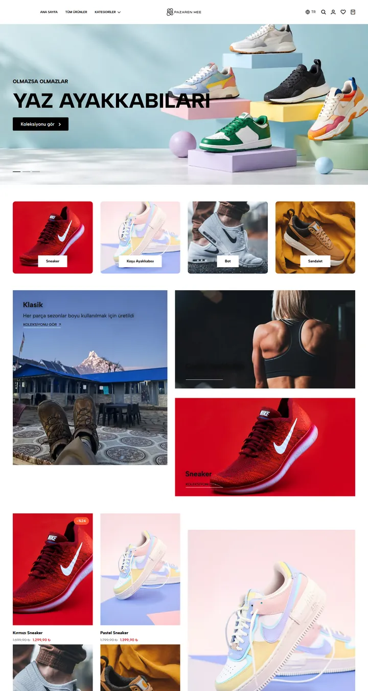 Spor Ayakkabı teması